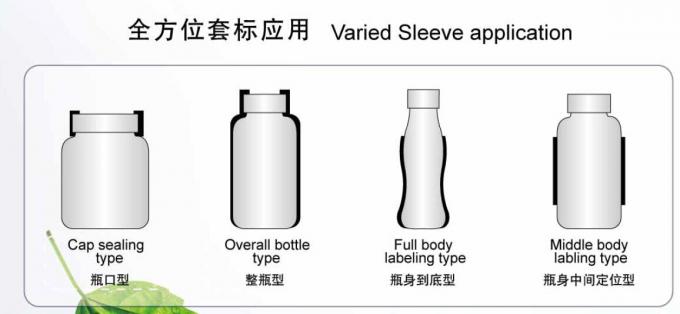 Curve shrink sleeve applicator machine for variat bottle type HTP-200P
