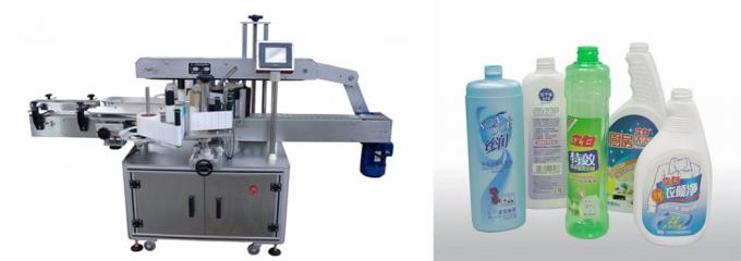Cosmetic Bottle Sticker Round Bottle Labeling / Self Adhesive Labelling Machine