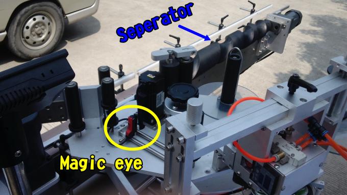 Adhesive nail polish Label Applicator Machine for 220V 1.5HP 50/60HZ round bottles