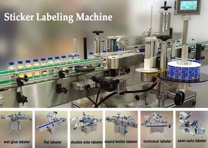 10ml Small bottle labeling machine with PLC operation , penicillin label sticker machine for pharmaceuticals