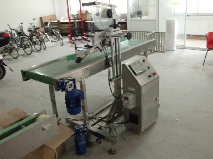 Table Top Self Adhesive Sticker Flat Surface Label Applicator With Paging Machine Feeding Objects