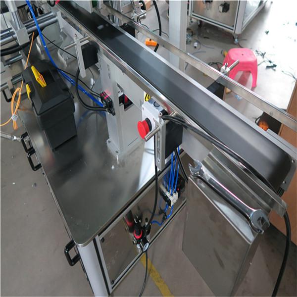 Square Bottle Labeling Machine , Double Side Bottle Sticker Labeling Machine