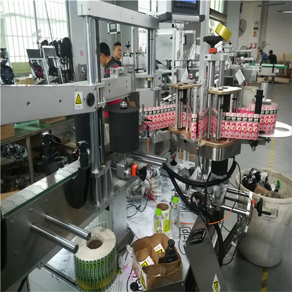 Automatic Two Side Labeling Machine For Flat Square Bottle Jar