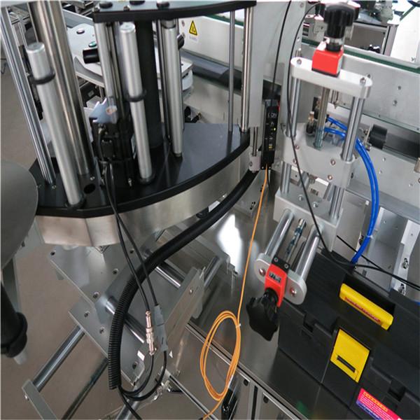 CE Sticker Label Applicator , Wine Bottle Labeling Machine Servo Motors Driving