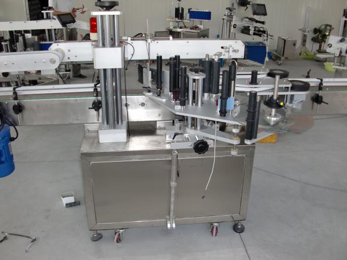 Plastic and glass bottles PLC control automatic double side sticker labelling machine servo motor