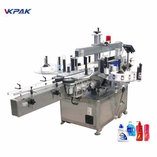 Automatic Syrup Vertical Detergent Bottle Labeling Machines With Fixed Point