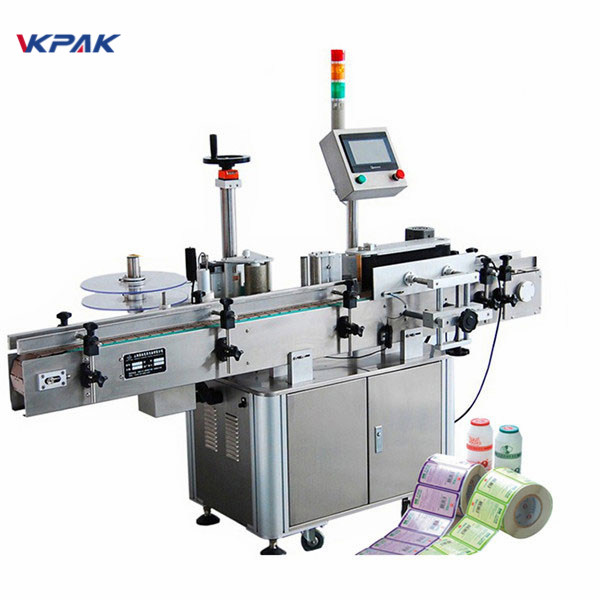 CE Approval Bottle Label Applicator Machine For Round Bottle Labeling