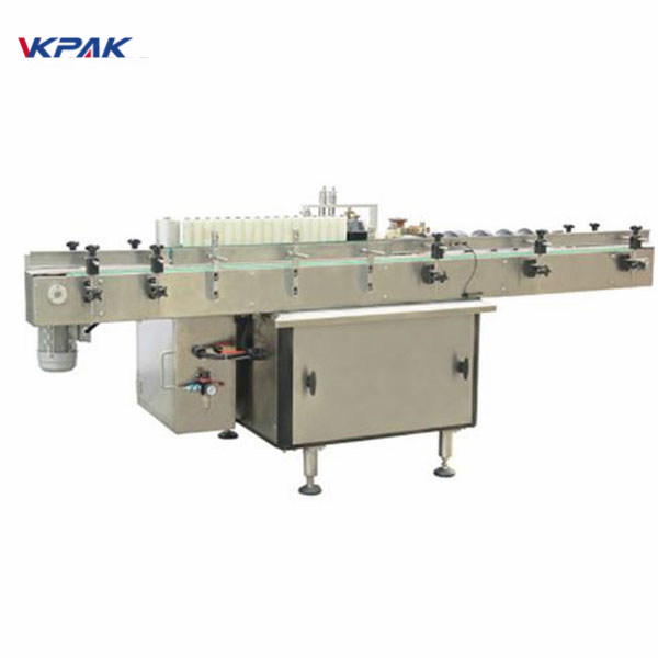 Plastic Cosmetics Vial Labeling Double Side Sticker Labelling Machine