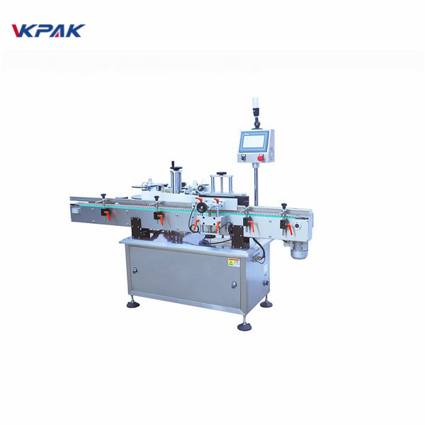 Round Bottle Cold Glue Flat Surface Label Applicator Machine