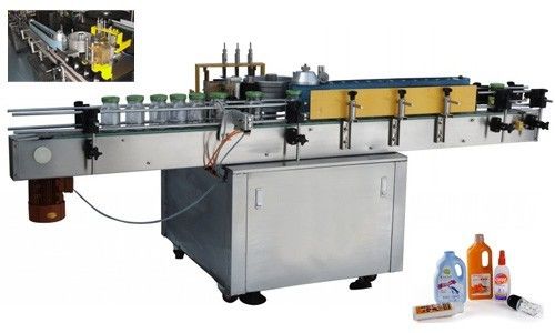 China Automatic Cold Glue Label Applicator Machine For Round Bottle Customized supplier