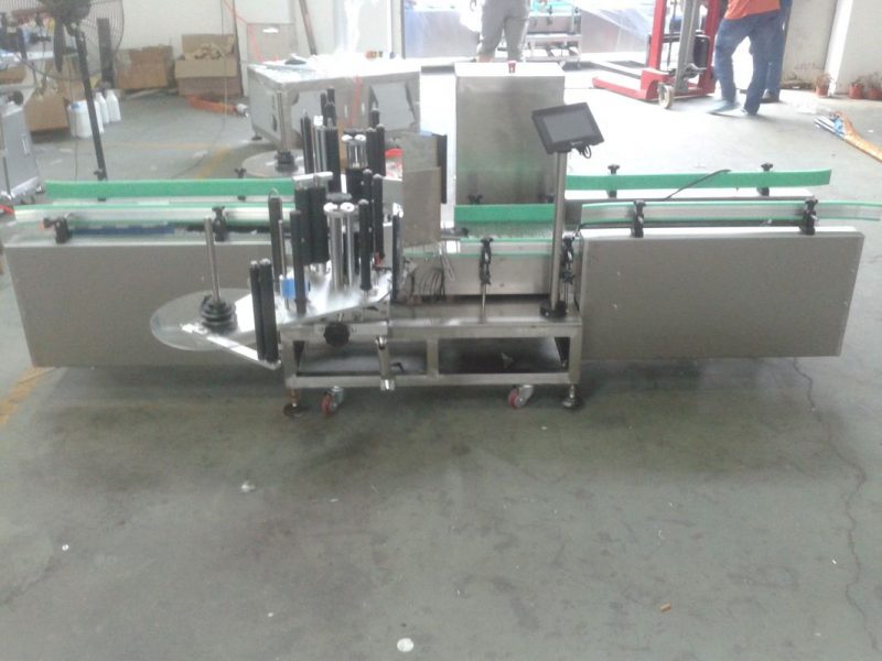 China Intelligent Siemens PLC Control Automatic Label Machine With Collection Surface supplier