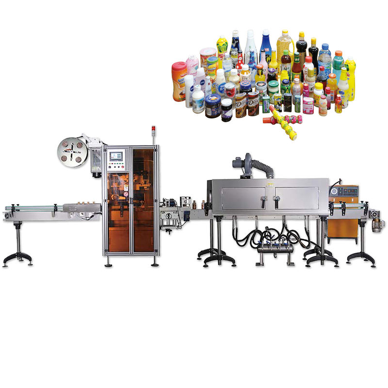 Overall Bottle Cap Sealing Shrink Labeling Machines With Long Life Span