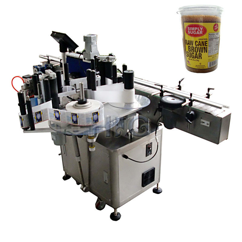 China Round Bottle Labeling Machine , bottling and labeling machine for bround suger jar supplier