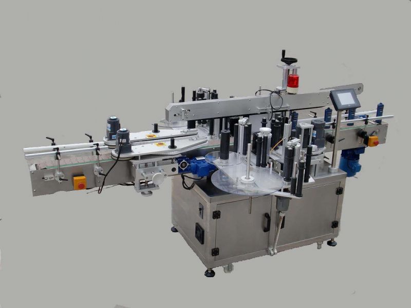 China Label Automatic Doubel Side Sticker Labeling Machine With Paging Device And Coding Machine supplier