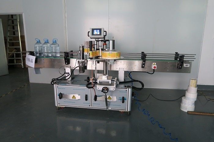 China 5L Drinking Water Round Bottle Sticker Labeling Machine , Self Adhesive Label Sticking Machinery supplier