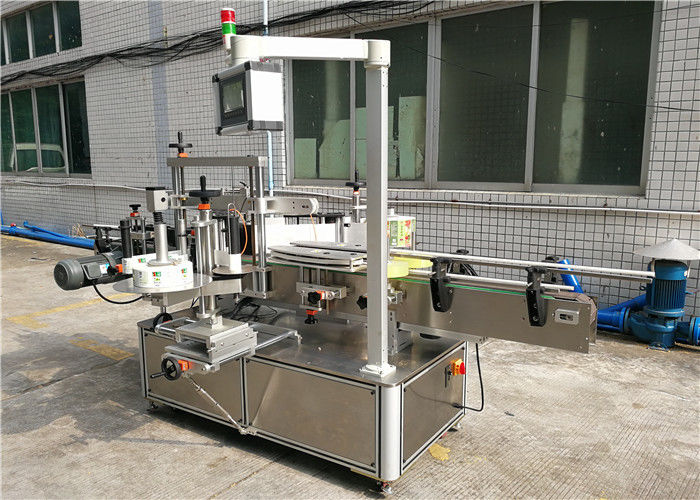 China Shampoo Flat Bottle Labeling Machine , self-adhesive labeling machine front and back supplier