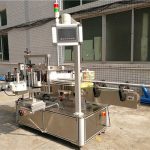 Double Side Flat Bottle Labeling Machine For Transparent Labels Without Bubbles