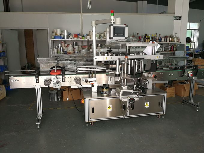 Flat Bottle Pressure Sensitive Labeling Machine One Side Or Two Sides