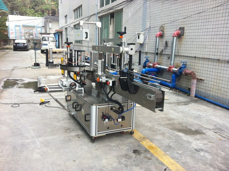 China Adhesive Sticker Applicator Machine for mineral water round square cone supplier