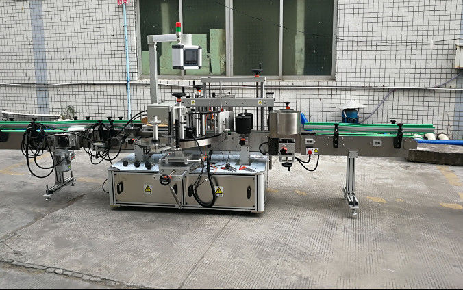 Two Side Automatic Sticker Labeling Machine With Servo Motor